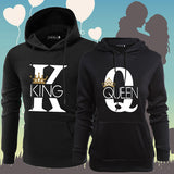 Couple KING QUEEN Crown Hoodies