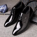 Shiny Lace-Up Dress Shoes