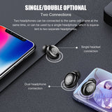 VOULAO Bluetooth 5.0 Earphone Wireless Headphons Sport Handsfree Earbuds 9D Stereo Waterproof Headset With 4000mAh Power Bank