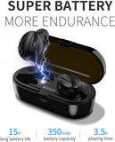 Bluetooth V5.0 Earphones TWS True Wireless Headphones In-Ear Earbuds Waterproof Mini Headsets HiFI Stereo Sports Earpiece