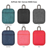 Fabric Canvas Cloth Case For Airpods Ultra Thin 360 Full Protection Bluetooth Earphone Case For Airpods 2 Accessories Cover Capa