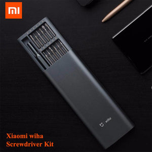 Xiaomi Mijia Screwdrive Kit 24 Wiha Daily Use Precision Magnetic Bits Screw Driver Set AL Box