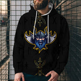 3D Digital Viking Printed Loose Hoodies