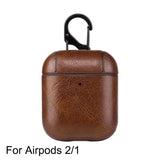 PU Leather Case for Airpods Pro Luxury Protective Cover with Anti-lost Buckle for Air Pods Pro 3 Headphone Earpods Fundas