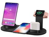 4 in 1 Wireless Charging Dock Station For Apple Watch iPhone X XS XR MAX 11 Pro 8 Airpods 10W Qi Fast Charger Stand Holder