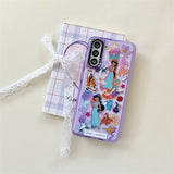 Cartoon princess beautiful girl suitable for Samsung s22ultra mobile phone cover anti-fall s20 protective sleeve s22 soft case