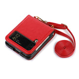 New Model Is Suitable For Samsung Z Flip3 Folding Screen Mobile Phone Case Diagonally Across The Samsung Galaxy Z Flip4 Card Cover