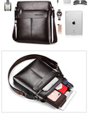 Men's Zipper Leather Bag