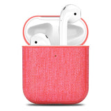 Fabric Canvas Cloth Case For Airpods Ultra Thin 360 Full Protection Bluetooth Earphone Case For Airpods 2 Accessories Cover Capa