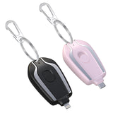 Mini Key Chain Charging Bag Portable Mobile Power Wireless Portable 1500mA Emergency Power