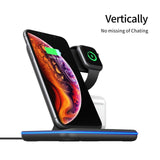 3 In 1 Mobile Phone Watch Headset Wireless Charger Stand For iPhone Airpods iWatch 1 2 3 4 Wireless Charging