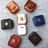 For Apple Airpods Protective Decorative Genuine Leather Bag Cover Case Pouch Earphone Cover Fashion Accessory Soft Scratch-proof