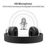 New Bee Wireless Bluetooth Headphone Stereo Portable Folder Headset Earphone with Sport App Microphone NFC for Phone Computer TV