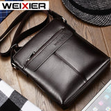 Men's Zipper Leather Bag