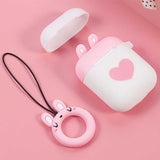 Cute Cartoon Cat Claw Earphone Case Silicone Protective Cover For Airpad i10 TWS Shockproof Earphones Protector Case With Ring