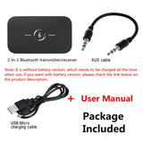 Upgraded Bluetooth 5.0 Audio Transmitter Receiver RCA 3.5mm AUX Jack USB Dongle Music Wireless Adapter For Car PC TV Headphones