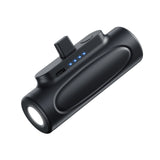 New creative power bank flashlight outdoor LED mini capsule portable fast charge 5000mAh power bank