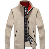 Men's Zipper Knitted Thick Cardigans