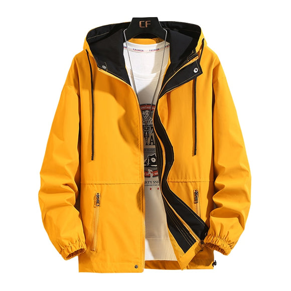 Windbreaker Hooded Bomber Jackets