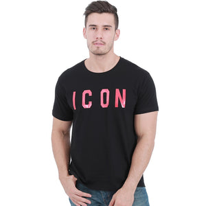 Icon Printed  Casual Cotton T-Shirts