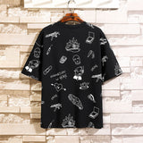 Anime Full Print Cotton Hip Hop T-Shirts