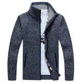 Men's Zipper Knitted Thick Cardigans