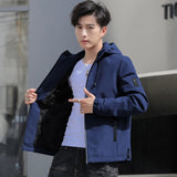 Men's Hooded Slim Fit Jackets