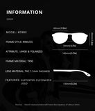 Rimless Oval Sunglasses