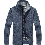 Men's Zipper Knitted Thick Cardigans