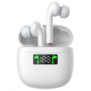 Wireless Earbuds Bluetooth 5.2 IPX7 Waterproof Earphones with LED Display Charging Case HD Stereo Built-in Mic Sports Earphones