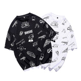 Anime Full Print Cotton Hip Hop T-Shirts