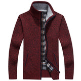 Men's Zipper Knitted Thick Cardigans