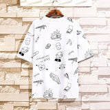 Anime Full Print Cotton Hip Hop T-Shirts