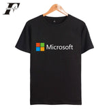 IT Google Microsoft Round Neck T-Shirts