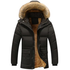 Men's Thick Fleece Hooded Jackets