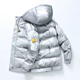 Shiny White Duck Winter Jackets