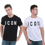 Icon Printed  Casual Cotton T-Shirts