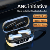 ANC Pro Bluetooth V5.1 Headset Active Noise Cancelling Earphones With Charging Box Wireless Touch Control Earbuds TWS Earphone