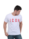 Icon Printed  Casual Cotton T-Shirts