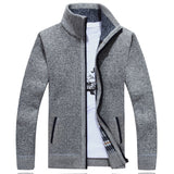 Men's Zipper Knitted Thick Cardigans