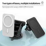 15w Magnetic Car Wireless Charger Phone Stand For Iphone 12 ProMax 12Mini Magsafe Car Holder