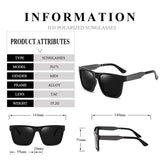 Retro Square Polarzied Sunglasses