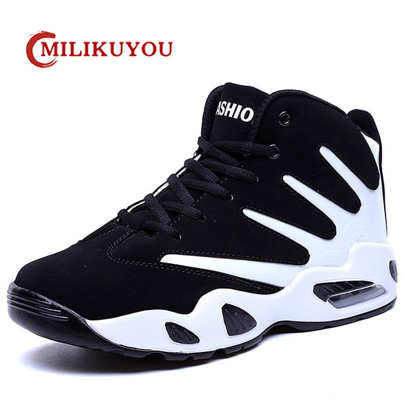 Shoes Men Sneakers Brand High Top Man Basketball Shoes Men Retro Breathable Leather Sports Shoes Male Trainers Zapatos Hombre