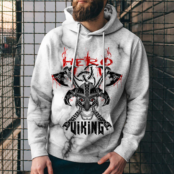 3D Digital Viking Printed Hoodies