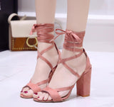 High heel strap women's sandals