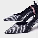 Pointed Toe Bowtie Women Sandals