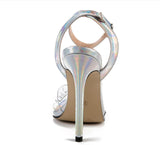 Pointed diamond female sandals