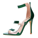 Slim thin stiletto sandals