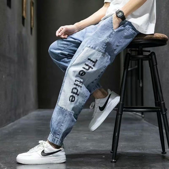 Men's Elastic Waist Harem Pants