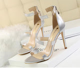 Slim thin stiletto sandals